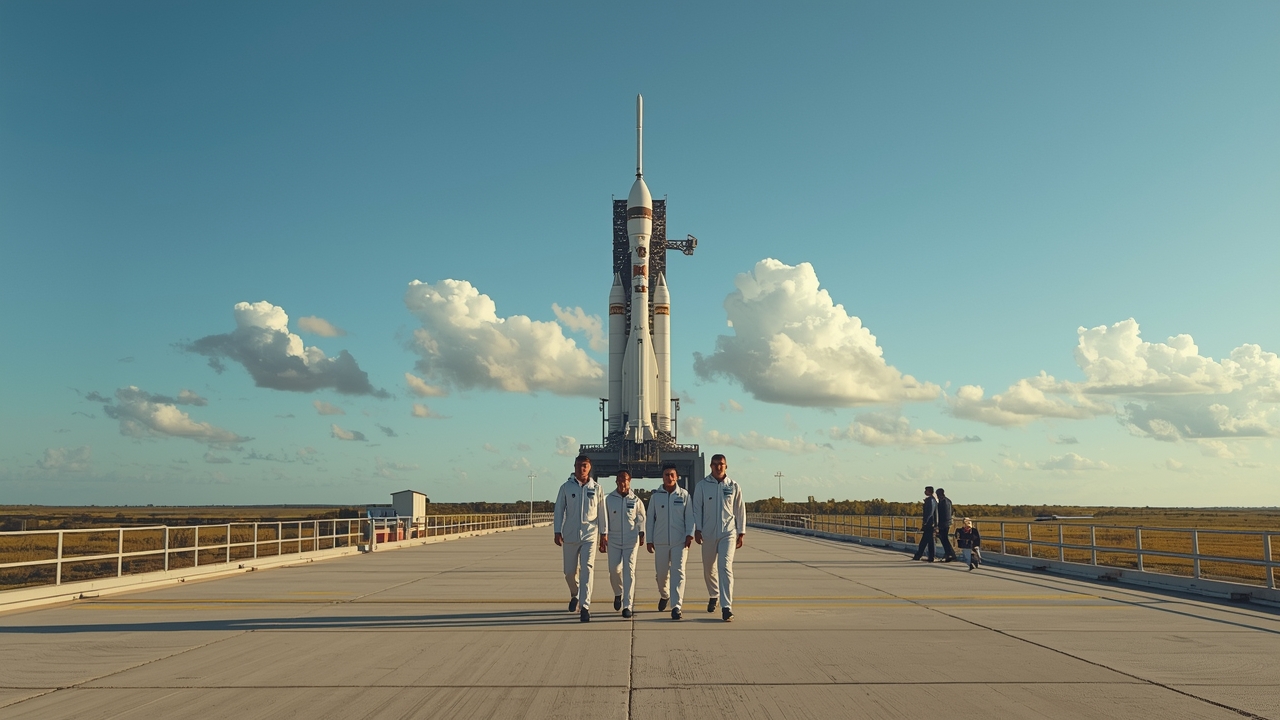 ISS crew prepares for launch at Cape Canaveral