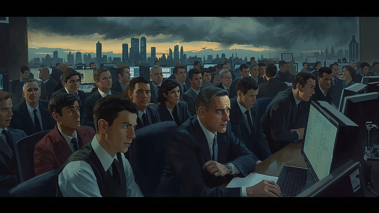 Trading floor reacts to sharp market shifts