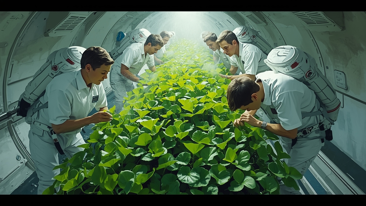 Astronauts nurture algae in space station experiment
