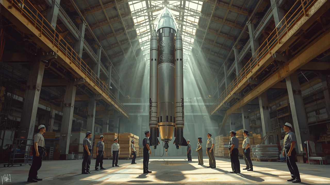 Workers assemble Ariane 6 rocket in French factory