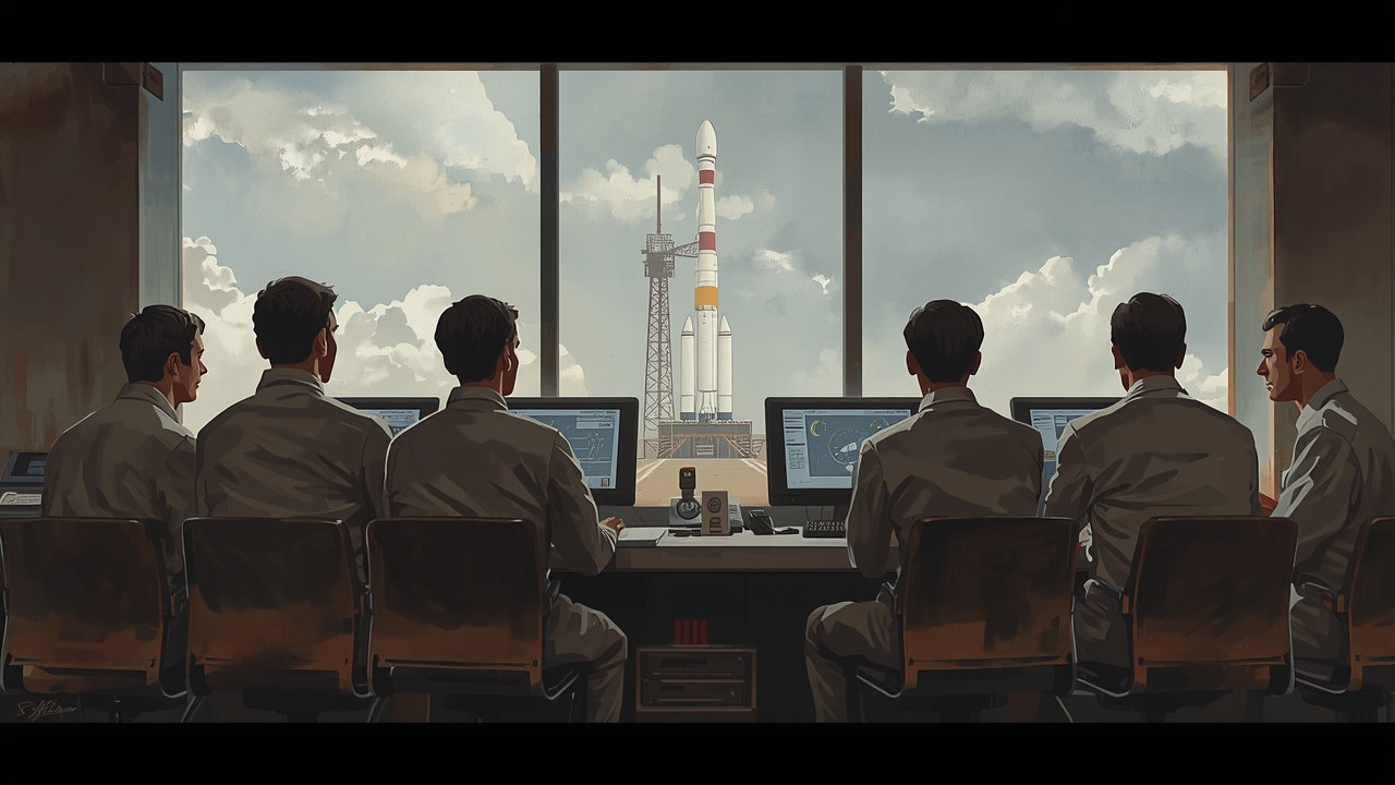 Technicians prepare for Nuri rocket launch