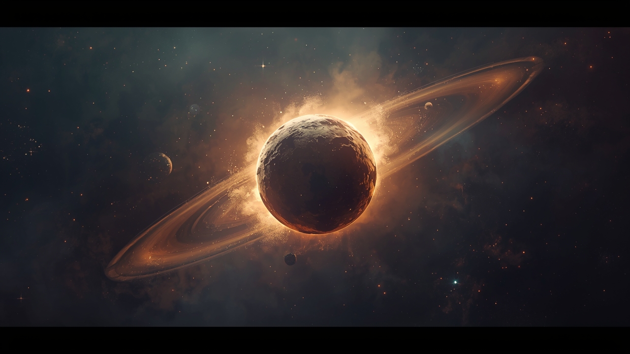 Planet born from dead star's debris shines in space