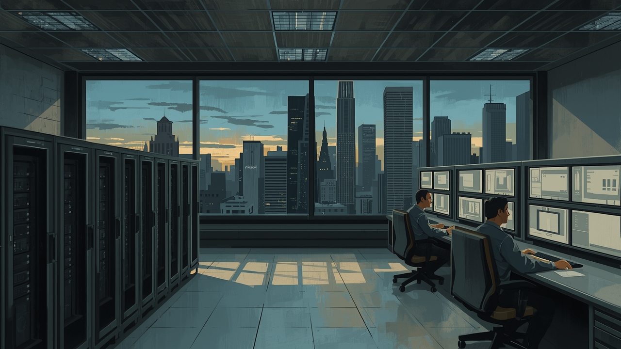 Technicians track domain shifts in a busy network hub