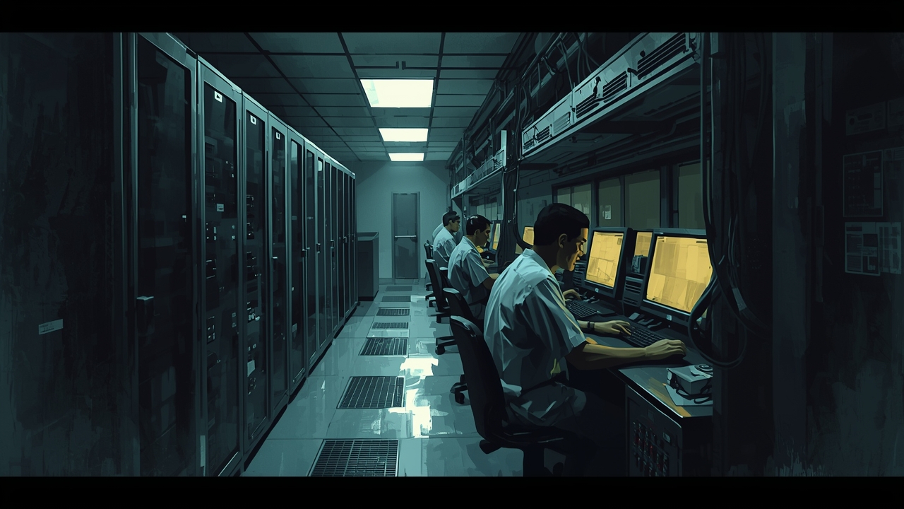 Technicians manage domain transfers in a data center