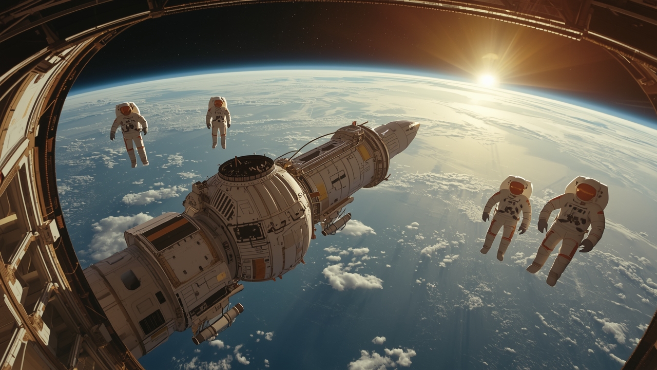 Astronauts arrive at ISS in record time
